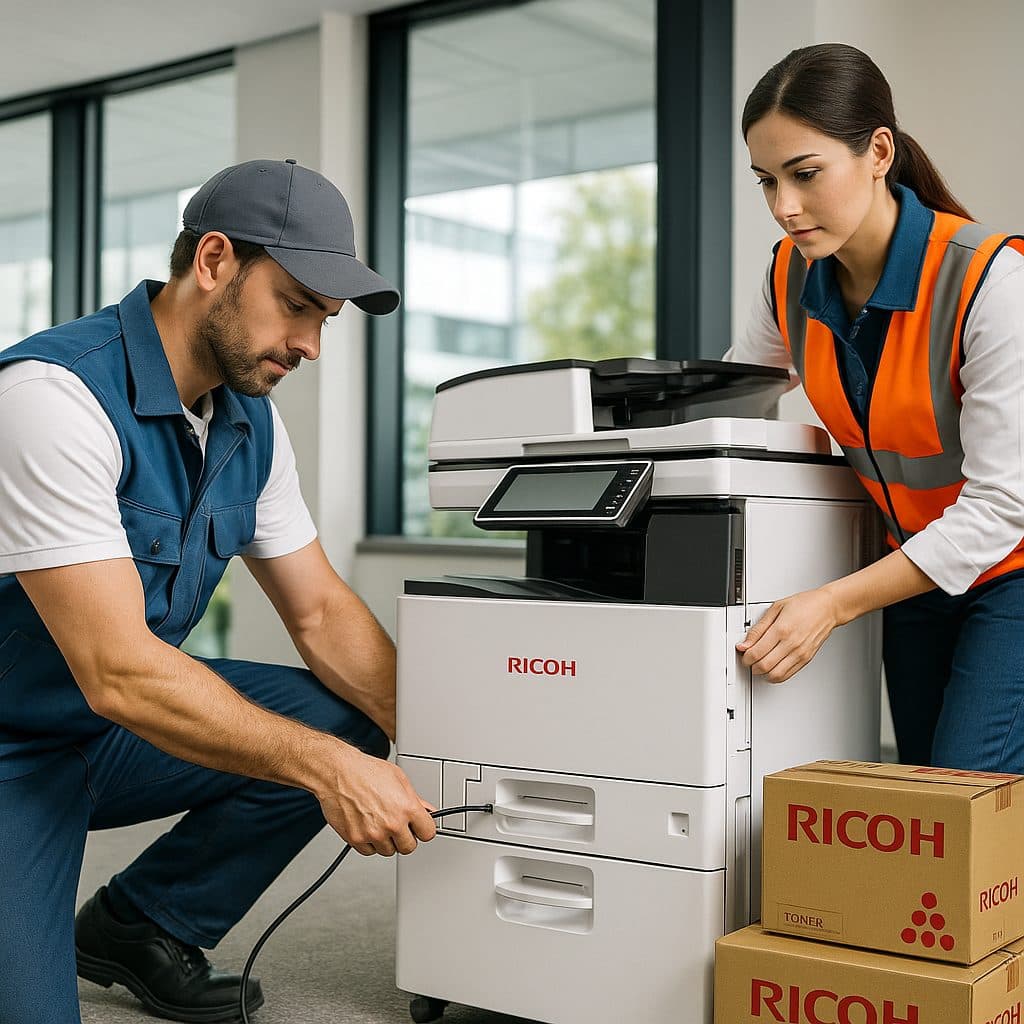 Cambio de tóner en fotocopiadora Ricoh